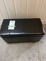 Closed ottoman front view