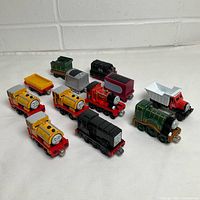 Group view of all twelve Thomas & Friends die-cast pieces