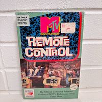 Front of sealed MTV Remote Control PC game box