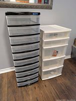 Both storage towers side by side