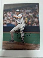 Todd Stottlemyre signed photo pitching on mound