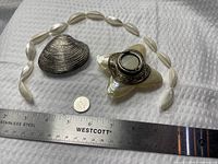 All items together for scale next to ruler and dime