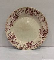 Front view of ceramic plate showing full Moskau pattern