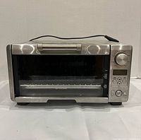 Front view of Breville stainless steel toaster oven