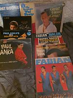 Group shot of all records spread out showing covers and artists