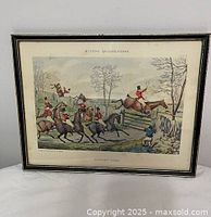 Front view of framed print showing full artwork, mat and frame