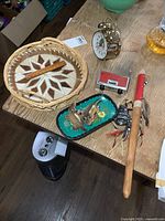 Overview of all five items on table