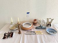 all 13 items arranged on table