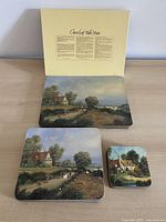 Packaging and one of each size mat displayed