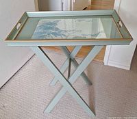 Full view of butler tray table assembled