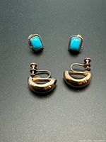 Overview of both earring pairs