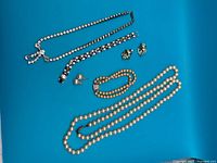 Group shot of all jewellery pieces laid out