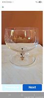 Single Belfor Exquisite dessert cup showing shape and stem detail