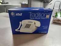 Front of retail box showing AT&T branding and phone image
