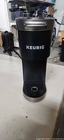 Front view of Keurig coffee maker