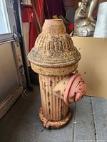 Full view of cast iron fire hydrant