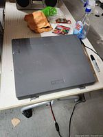 Closed Smith Corona hard cover on table