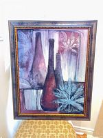 Front view of framed Sandy Clark giclée still life