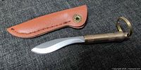 Knife and sheath side by side