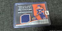 Front of sealed Jersey Relics card showing player image and jersey patch