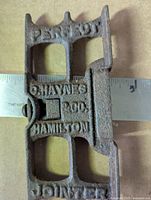 Top view showing PER FECT lettering and brand mark C HAYNES & CO HAMILTON
