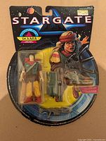 Front view of sealed Skaara action figure and accessories