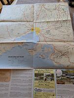 Map fully unfolded showing Melbourne region and day tours panel