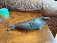 full left-side view of soapstone seal