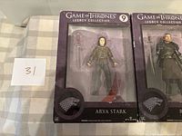 Front view sealed Arya Stark figure in box
