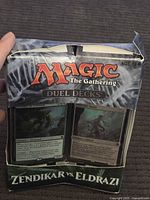 Front of Magic: The Gathering Zendikar vs Eldrazi Duel Decks box