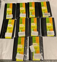 Ten sealed Boran card holders displayed front view