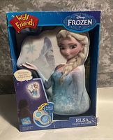 Front view of boxed Elsa Wall Friends interactive wall character