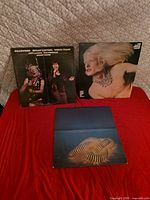 Group shot of three Edgar Winter record albums