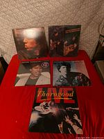 All five George Thorogood albums laid out