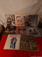 All eight album covers displayed