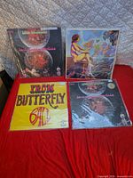 All four Iron Butterfly LPs laid out