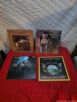 All four Charlie Daniels Band LPs laid out