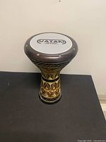 Full view of Vatan Music doumbek showing body and head