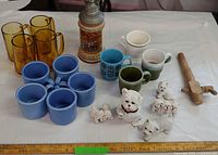 Group shot of all items on table