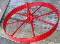 Wheel angled view showing rim depth and spokes