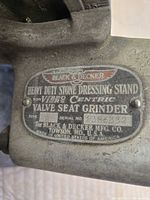 Close-up of identification plate showing brand, model, serial, manufacturer details