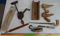 Overall view of all tools laid out on table