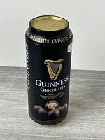 Front view showing Guinness Chocolates branding and logo