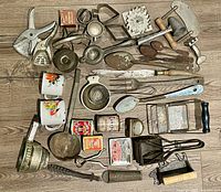 Entire assortment laid out for overview