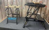 Both folding workbenches side by side on table