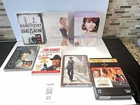 All seven DVD box sets laid out