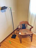 Chair and lamp together for scale