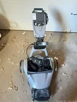 Full view of trolley folded with battery box on chassis