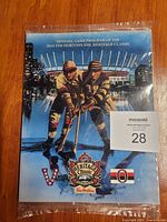 Front view of sealed 2014 NHL Heritage Classic program