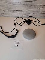 Fitbit Charge HR, Google Home Mini, power cable overview